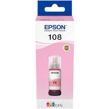 Epson 108 EcoTank Pigment Magenta ink bottle (C13T09C34A)