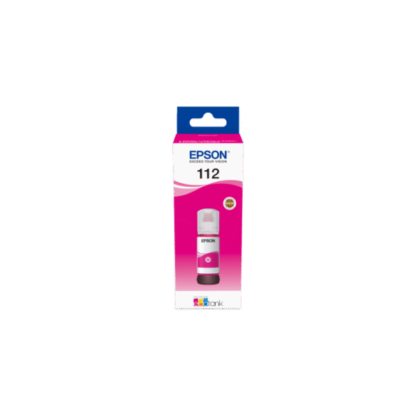 Epson 112 EcoTank Pigment Magenta ink bottle