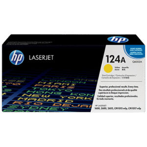 HP 124A Yellow (Q6002A) Original LaserJet Toner Cartridge