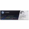 HP 305A Black Original LaserJet Toner Cartridge, CE410A