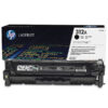 HP 312A Black Original LaserJet Toner Cartridge, CF380A