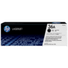 HP 36A Black Original LaserJet Toner Cartridge (CB436A)
