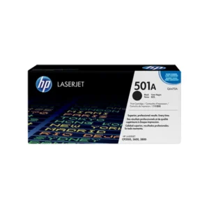 HP 501A Black Original LaserJet Toner Cartridge (Q6470A)