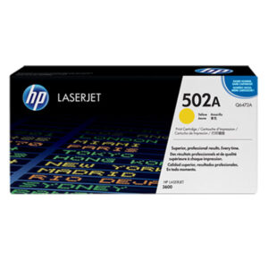 HP 502A Yellow Original LaserJet Toner Cartridge (Q6472A)