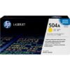 HP 504A Yellow Original LaserJet Toner Cartridge, CE252A