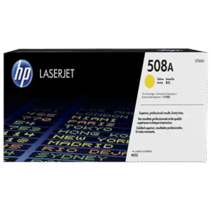 HP 508A Yellow Original LaserJet Toner Cartridge, CF362A
