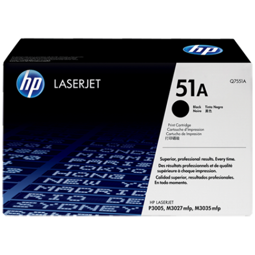HP 51A Black Original LaserJet Toner Cartridge (Q7551A)