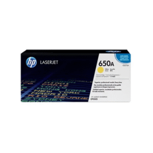 HP 650A Yellow Original LaserJet Toner Cartridge, CE272A