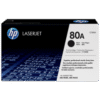 HP 80A Black Original LaserJet Toner Cartridge, CF280A