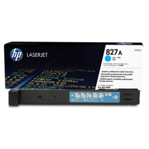 HP 827A Cyan Original LaserJet Toner Cartridge, CF301A