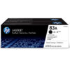 HP 83A 2-pack Black Original LaserJet Toner Cartridges (CF283AD)