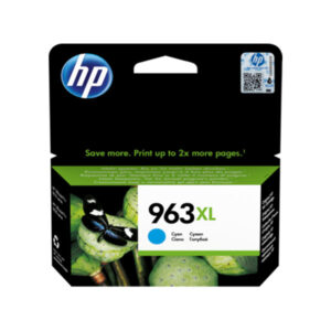 HP 963XL High Yield Cyan Original Ink Cartridge, 3JA27AE