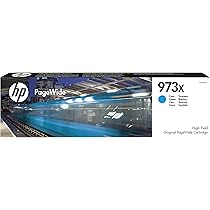HP 973X High Yield Cyan Original PageWide Cartridge F6T81AE