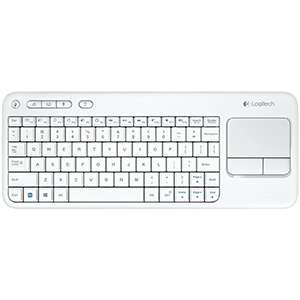 Logitech Wireless Keyboard with TouchPad K400 Plus – White – 920-007146